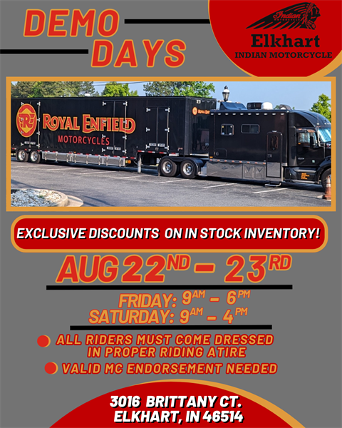 Royal Enfield Demo Days