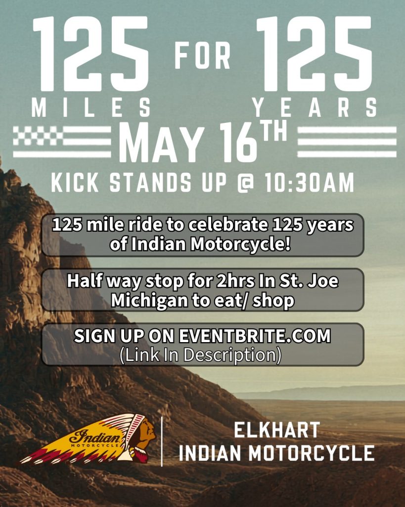 Indian Motorcycle 125 Mile Ride for 125 Years
